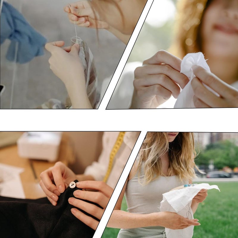 ZTEOFO 2 Pack Mini Travel Sewing Kit, Portable Travel Sewing Box Kit, Portable Heart-Shaped Box - Image 2